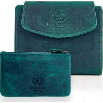 Peněženka Paolo Peruzzi peněženka z pravé kůže zelená - dámská