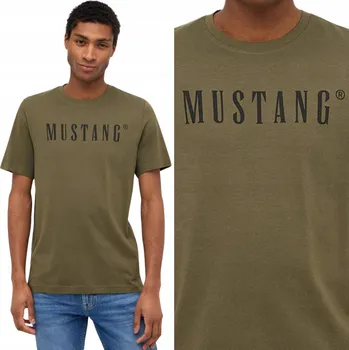 Pánské tričko s kulatý výstřihem Mustang, velikost M