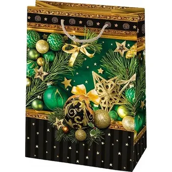 Dárková taška DÁRKOVÁ TAŠKA VÁNOČNÍ MIKULÁŠ T10 35X48X13CM VZOR 1