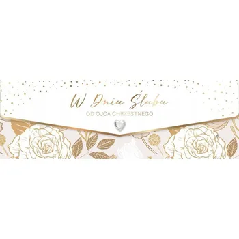 Obraz Přání Svatba, výročí 25,5 x 10 cm