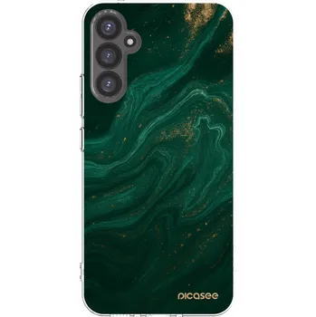 Pouzdro na mobilní telefon Picasee silikonový průhledný obal pro Samsung Galaxy A34 5G A346B - Green