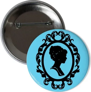 Odznáček s potiskem Elizabeth Bennet Silueta