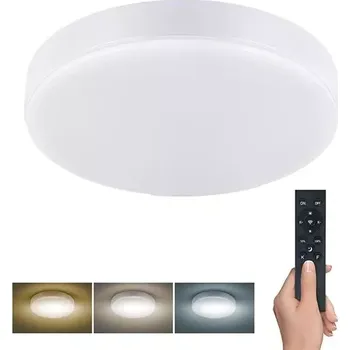LED osvětlení LECCE s dálkový ovladačem, 50W, 3000lm, 40cm, změna chromatičnosti, stmívatelné, bílá; (LED osvětlení LECCE s dálkový ovladačem, 50W, 3000lm, 40cm, změna chromatičnosti,)