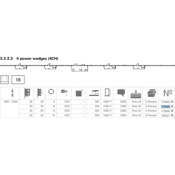 Příslušenství k oknu Zámek hákový 40/92