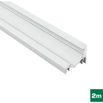 LED lišta AL profil FKU60 BC/UX pro LED, bez plexi, 2m, elox (AL profil FKU60 BC/UX pro LED, bez plexi)