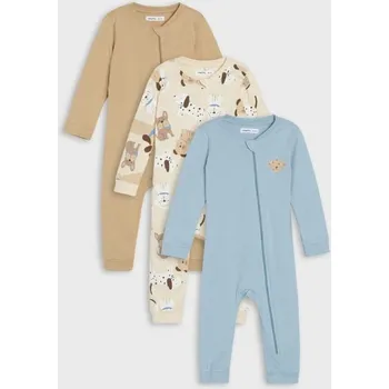 Chlapecké tričko Sinsay - Sada 2 kusů bavlněných overalů - krémová - 645EM-01X - 645EM-01X-56