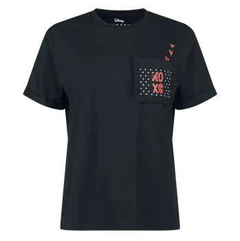 Dámské tričko Tričko Disney z Mickey & Minnie Mouse - XOXO - Ženy - černá