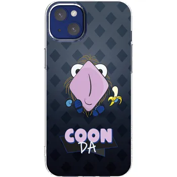 Pouzdro na mobilní telefon Picasee silikonový průhledný obal pro Apple iPhone 14 Plus - COONDA chlupatka - tmavá