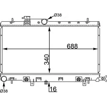 Chladič motoru Chladič, chlazení motoru MAHLE CR 1564 000S