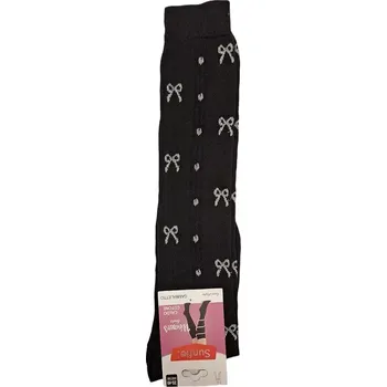 Dámské punčochy Dámské podkolenky Mašličky Lurex - 35-40 / černá