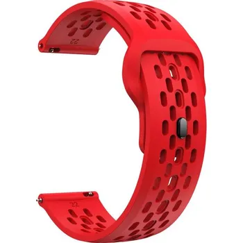 Příslušenství k chytrým hodinkám VSECHNONAMOBIL 129629 AIRY Univerzální silikonový řemínek pro hodinky s šířkou 20mm červený
