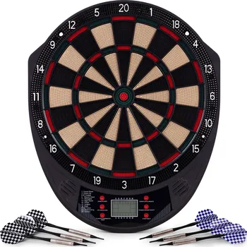 Elektronické šipky LCD deska 41 cm 26 her sada 6 šipek