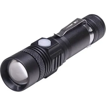 Svítilna Solight nabíjecí LED svítilna s cyklo držákem, 400lm, fokus, Li-Ion, USB (LED svítilna s 400lm, fokus, Li-Ion, USB)