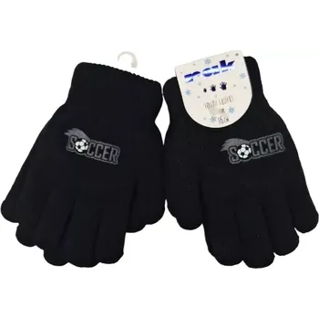 Rukavice Chlapecké rukavice Soccer R-103DB - 16 cm / černá
