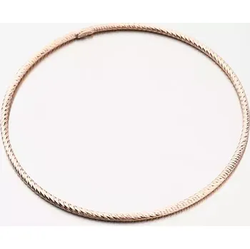 Oblečení a móda Pevný náramek v barvě růžového zlata - stříbro 925 B1400562-0809-SLX délka 17 cm