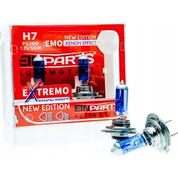 Autožárovka Žárovky EinParts Automotive NEW EDITION EXTREMO 100% XENON EFEKT H7 55 W 2 ks