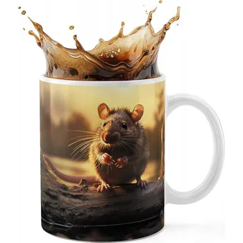 KERAMICKÝ HRNEK 330ML S POTISKEM - ZVÍŘATA MYŠ MYŠKA