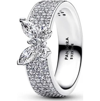 Prsten Prsten PANDORA Třpytivý výrazný motýl 52 194270C01-52