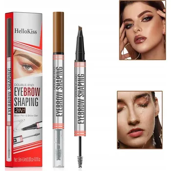 Tužka na obočí Natural Brow Duo 2 v 1, tužka na obočí a gel, 01#Světle hnědá
