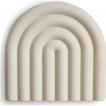 Kousátko Mushie silikonové béžové