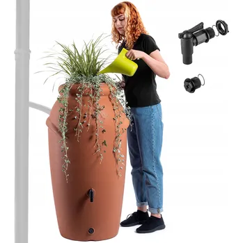 Sud Nádrž na dešťovou vodu Kadax 210 l s kohoutkem, červená