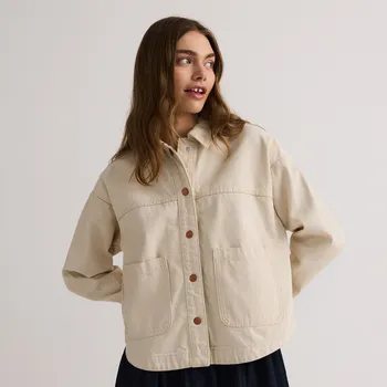 Reserved - Džínová košile s kapsami - tělová - 7789B-02J - 7789B-02J-XS