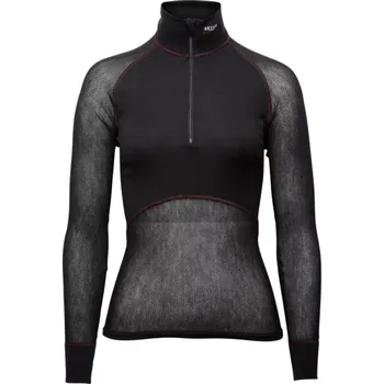 Dámské funkční prádlo Brynje Lady Wool Thermo Light ZIP-POLO, černá - M<br>38-40