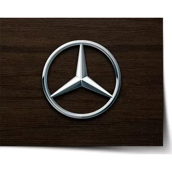 Plakát Sablio Plakát Logo 5 Dřevo - 120x80 cm