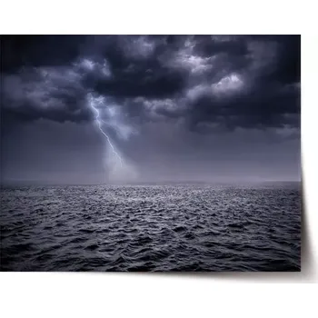Plakát Sablio Plakát Bouře nad mořem - 60x40 cm
