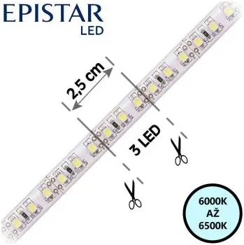 LED páska LED pásek 120LED/m, 2835, IP20, 6000 - 6500 K, bílá, 12V, (LED pásek 120LED/m, 2835, IP20, 6000 - 6500 K,)