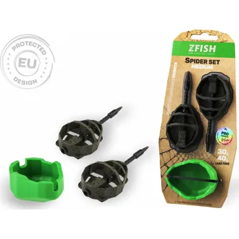 ZFISH Sada Method Feeder Spider Medium Set 50,60g + Formička