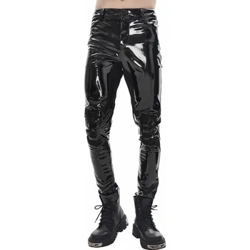 kalhoty pánské DEVIL FASHION - Edgerunner Cyberpunk Faux Leather Skinny - 4XL