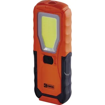 Svítilna LED svítilna plastová, 5W COB LED + 1x LED, na 4x AA (LED svítilna plastová, 5W COB LED + 1x LED, )