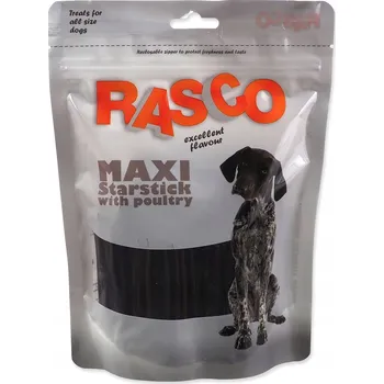 Pamlsek pro psa Pochoutka Rasco maxi tyčinka ve tvaru hvězdy s drůbežím 10cm 450g