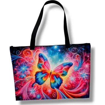 La Binia shopper kabelka polyester vícebarevná