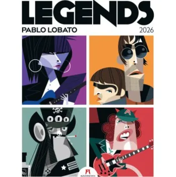 Kalendář Legends - Musiklegenden Kalender 2026 – Ackermann Kunstverlag GmbH (DE)