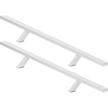 Dveřní kování Madlo 100/50 hranaté šikmé oboustranné Nerez