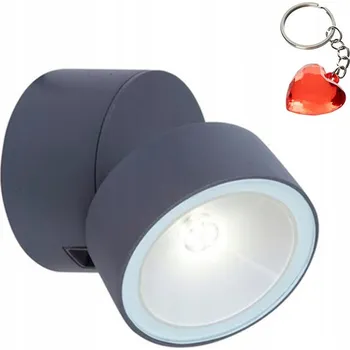 Venkovní osvětlení Venkovní nástěnné svítidlo Lutec šedé s integrovaným LED zdrojem 8 W