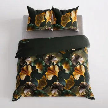 Povlečení SADA POVLEČENÍ ložního prádla z bavlněného saténu, 200x220cm, 100% BAVLNA , RIZELA