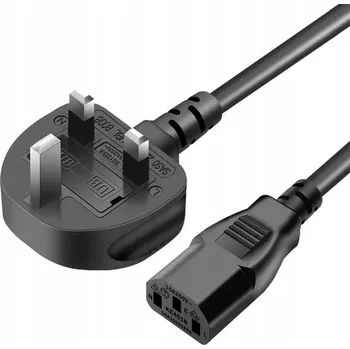 Napájecí kabel Kabel Napájecí 3-pinový C13 s anglickou zástrčkou typu G