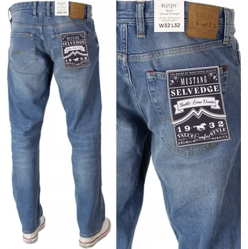 MUSTANG DENVER STRAIGHT DŽÍNY SELVEDGE _ W32 L32