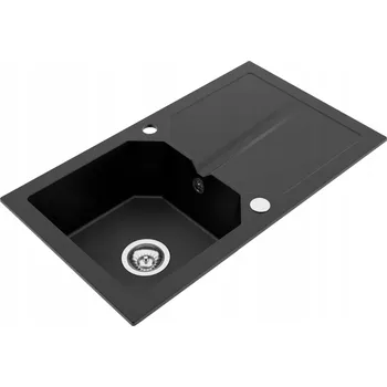 Granitový dřez Jednokomorový granitový dřez Milo Kenzo černý