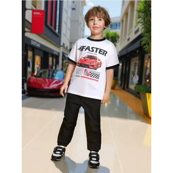 Chlapecké kalhoty Sinsay - Kalhoty joggers - černá - 922EM-99X - 922EM-99X-140