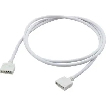 LED páska Propojovací kabel pro RGBW s konektory RM 2,54 - 5p, 2x zásuvka, 100cm, bílá (Propojovací kabel pro RGBW s konektory RM 2,54 - 5p,)