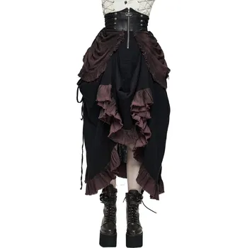 Dámská sukně sukně dámská DEVIL FASHION - Steampunk Half - M