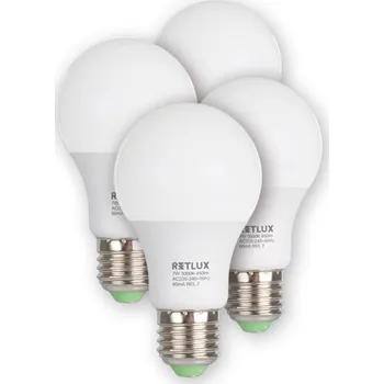 Osvětlení REL 17 LED A60 4x7W E27 RETLUX (REL 17 LED A60 4x7W E27 teplá bílá)