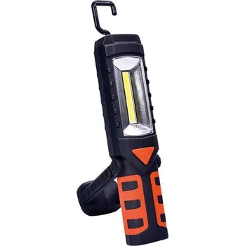 Svítilna Solight multifunkční nabíjecí LED lampa, 3W COB, 250 + 40lm, Li-Ion, USB, černooranžová (Solight multifunkční nabíjecí LED lampa, 3W COB, 250 + 40lm, Li-Ion, USB,)