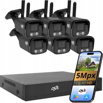 Bezpečnostní kamera Sada pro monitoring DVS Venkovní sada pro monitoring s bezdrátovými kamerami