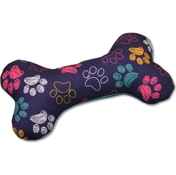 Hračka pro psa Šatoli.cz Textilní hračka pro psa pískací kost dvoubarevná