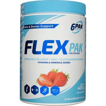 Kloubní výživa 6Pak Nutrition Flex Pak 400 g Příchuť: jahoda